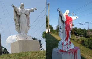 Sacred Heart of Jesus statue outside the Basilica of St. Lawrence, Asheville, North Carolina Catholic News Herald