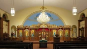 Nave of St. Josaphat Ukranian Catholic Cathedral in Parma, Ohio.