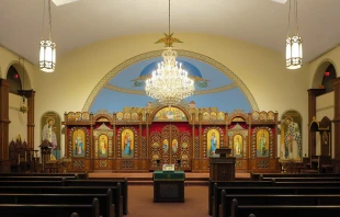 Nave of St. Josaphat Ukranian Catholic Cathedral in Parma, Ohio. Credit: Nheyob, CC BY-SA 4.0, via Wikimedia Commons