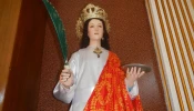 Statue of St. Lucy at the New Chapel of St. Lucy in Pampanga province, Philippines.