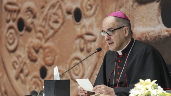 The papal ambassador to Jordan, Archbishop Giovanni Pietro Dal Toso, affirmed at a Jan. 8, 2025, press conference that "the exhibition will help redefine the global understanding of Christianity's presence in Jordan," noting that "many people are unaware of the Christian community in the kingdom." Credit: ACI MENA