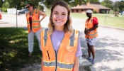 Sarah Richardson, a sidewalk counselor with Coalition Life in Carbondale, Illinois.