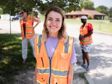 Sarah Richardson, a sidewalk counselor with Coalition Life in Carbondale, Illinois.