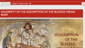 On the Vatican website, the Holy See’s communications department used a picture of a Rupnik mosaic of the dormition of Mary at the top of an article for the solemnity of the Assumption of Mary on Aug. 15, 2024.