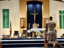 Team Saint Paul schedules frequent adoration for soldiers at Fort Campbell, Kentucky.