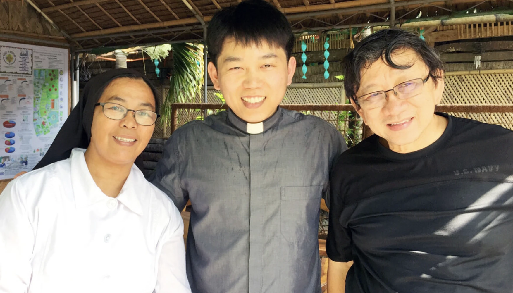 Father Paul Goo, center, is pictured during a missions trip to the Philippines in 2017. He will serve in the Vatican's Secretariat of State beginning in January 2025. Goo is pastor of Christ the Redeemer Parish in West Vancouver, British Columbia, Canada.?w=200&h=150