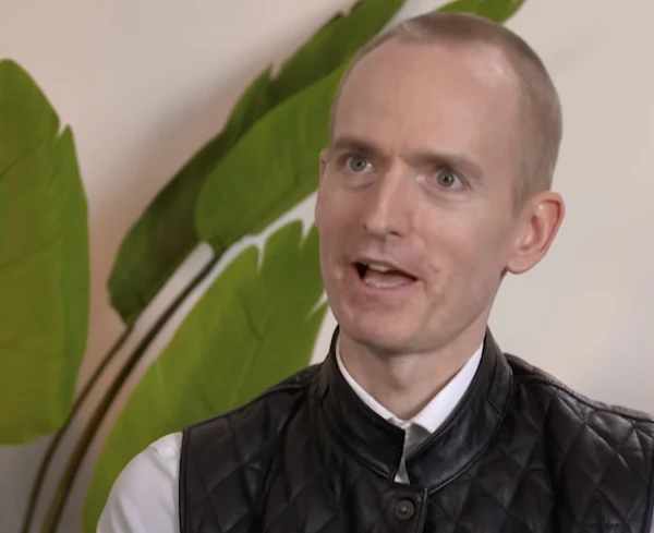 Matthew Harvey Sanders, an entrepreneur and founder of Longbeard, a company that is developing several high-profile AI tools for Catholic applications, during an appearance on EWTN's "Vaticano" program. Credit: Vaticano/EWTN