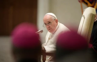 Pope Francis’ general audience in the Paul VI Hall at the Vatican, Oct. 6, 2021. Vatican Media.