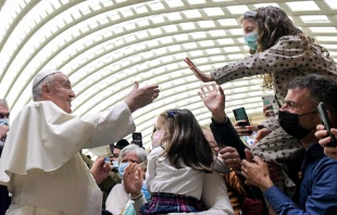 Pope Francis’ general audience in the Paul VI Hall at the Vatican, Nov. 3, 2021. Vatican Media.