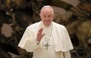 Pope Francis’ general audience in the Paul VI Hall at the Vatican, Feb. 9, 2022. Vatican Media.