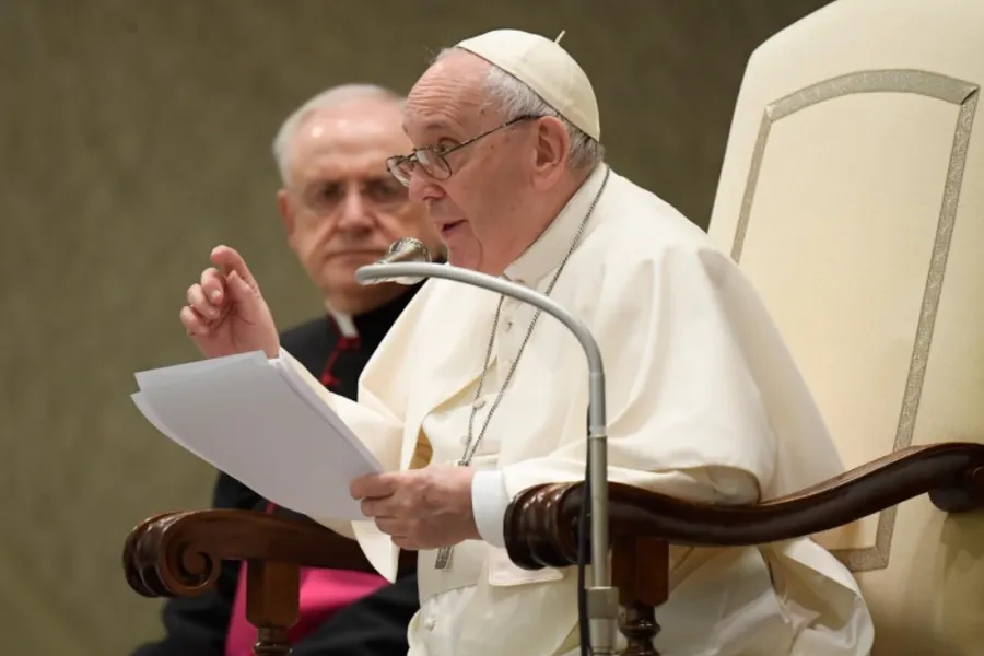 Pope Francis’ general audience in the Paul VI Hall at the Vatican, Feb. 16, 2022.?w=200&h=150