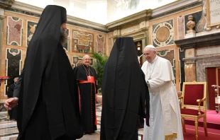 Pope Francis meets participants in the plenary assembly of the Congregation for the Eastern Churches at the Vatican’s Clementine Hall, Feb. 18, 2022 Vatican Media