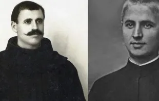 Father Luigi Paliq (left) and Father Gjon Gazulli were declared martyrs by Pope Francis on June 20, 2024. Credit: Screen capture from aciprensa.com of photo courtesy of The Order of Friars Minor, Episcopal Conference of Albania