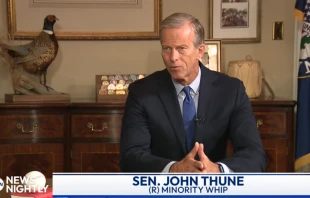 South Dakota Sen. John Thune speaks about his faith to “EWTN News Nightly” on June 24, 2024. Credit:  “EWTN News Nightly”