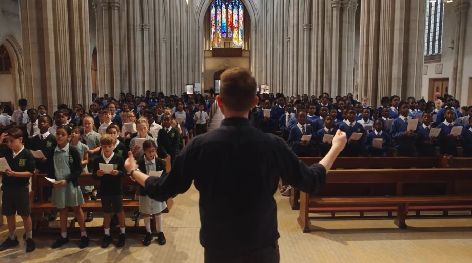 Children with the Southwark Singing Programme sing the hymn “The Power of the Cross” at St. George's Cathedral in Southwark, London, Wednesday, July 3, 2024.?w=200&h=150