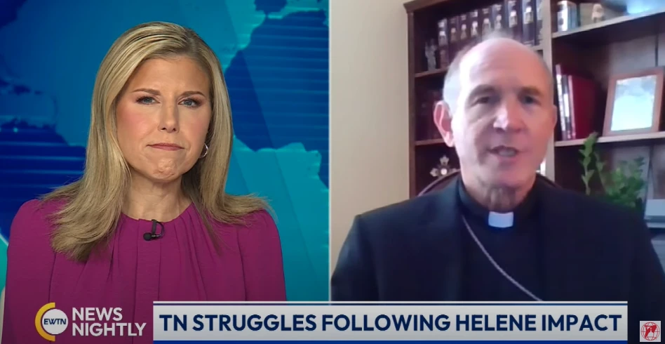 Knoxville Bishop Mark Beckman speaks to “EWTN News Nightly” anchor Tracy Sabol on Thursday, Oct. 3, 2024.?w=200&h=150