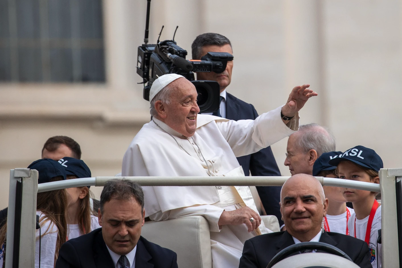 Pope Francis greets pilgrims at his general audience at the Vatican on Wednesday, Oct. 16, 2024.?w=200&h=150