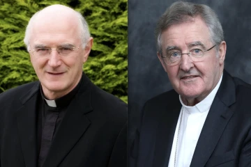 Archbishop Dermot Farrell of Dublin (left) and Bishop William Crean of Cloyne (Ireland)