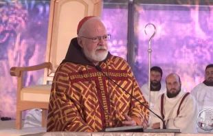 Cardinal Seán O'Malley celebrates Mass in San Giovanni Rotondo for the feast of Padre Pio Sept. 23, 2022 Screenshot of Youtube livestream from Padre Pio TV.