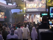 Thousands gather for the opening Mass of the SEEK25 conference held in Washington, D.C., Jan. 2–5, 2025.