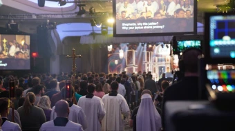 Thousands gather for the opening Mass of the SEEK25 conference held in Washington, D.C., Jan. 2–5, 2025.