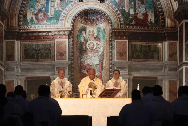 Cardinal Wilton Gregory of the Archdiocese of Washington celebrates the opening Mass at SEEK25 in Washington, D.C., Jan. 2, 2024. Credit: Migi Fabara/EWTN