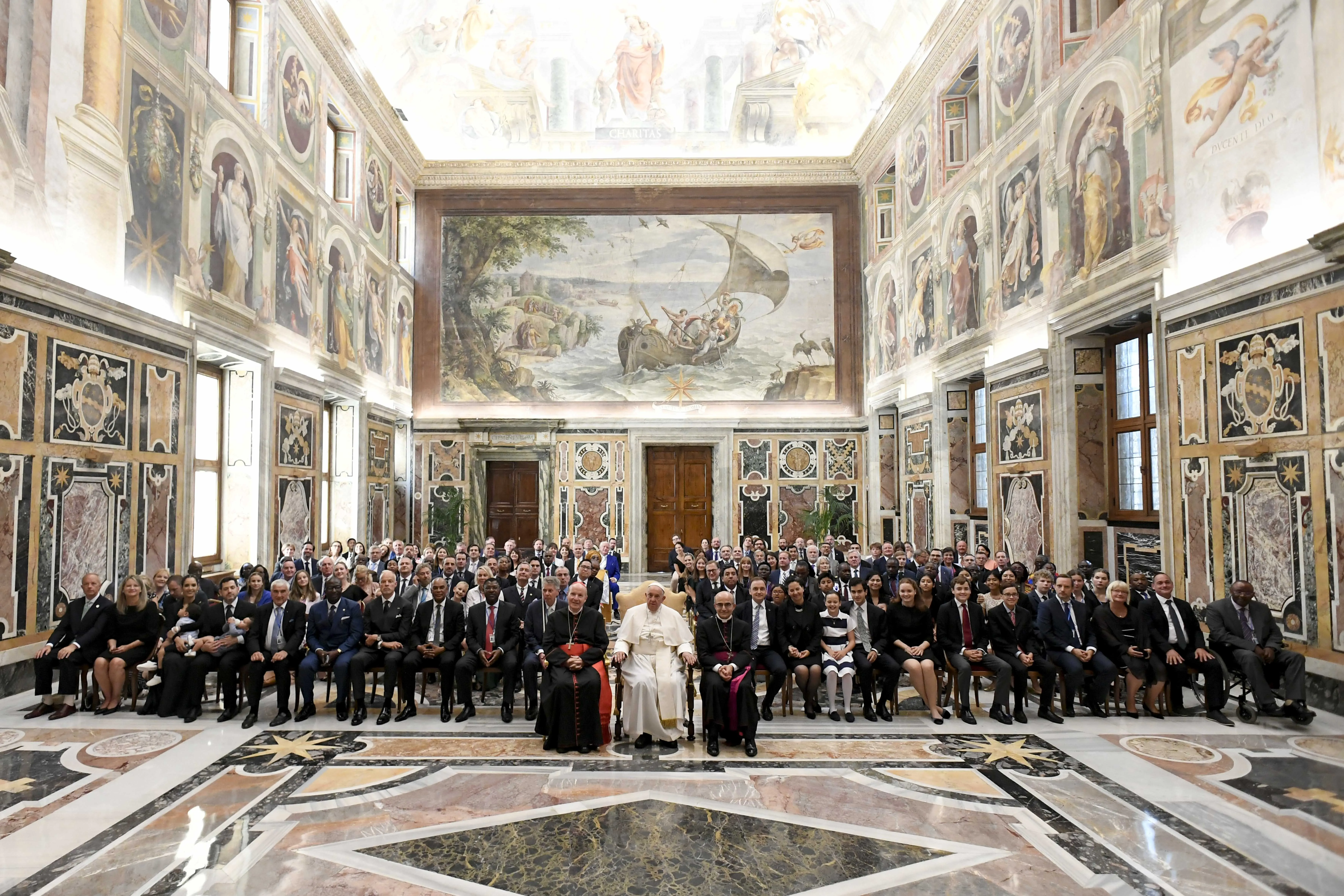 Pope Francis addressed the International Catholic Legislators Network as it holds its 15th annual meeting in Italy from Aug. 22-25. The theme of the gathering is “The World at War: Permanent Crises and Conflicts — What Does It Mean for Us?”?w=200&h=150