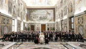 Pope Francis addressed the International Catholic Legislators Network as it holds its 15th annual meeting in Italy from Aug. 22-25. The theme of the gathering is “The World at War: Permanent Crises and Conflicts — What Does It Mean for Us?”