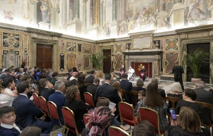 Pope Francis meets members of the Federation of Catholic Family Associations in Europe (FAFCE) on June 10, 2022 Vatican Media