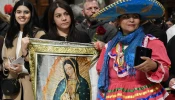 Pilgrims attend Mass celebrated by Pope Francis in St. Peter’s Basilica Dec. 12, 2022, to mark the feast of Our Lady of Guadalupe, patroness of the Americas and the unborn.