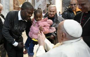 Pope Francis was joined by thousands of pilgrims in the Vatican on Sunday, Nov. 17, 2024, to celebrate the eighth annual World Day of the Poor. Credit: Vatican Media