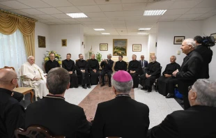 Pope Francis meeting with Jesuits in Kazakhstan, Sept. 15, 2022 Vatican Media