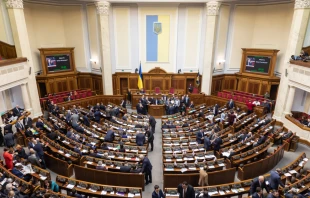 The Verkhovna Rada, Ukraine’s unicameral legislative body, located in Kiev. Credit: Drop of Light/Shutterstock