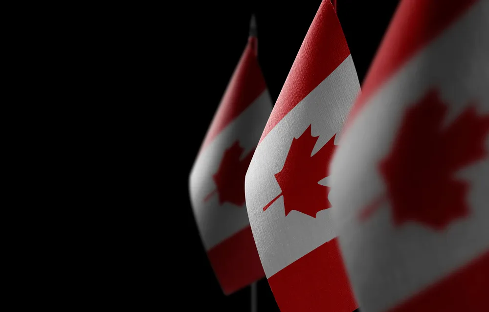 The maple leaf, the emblem of Canada