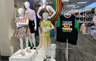 Target gay pride products ignited political protests with its "tuck friendly" crotch construction, Los Angeles, California, June 2, 2023. Shutterstock