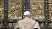 Pope Francis opened the Holy Door of St. Peter’s Basilica before Mass on Christmas Eve, Dec. 24, 2024, officially launching the Jubilee Year 2025.