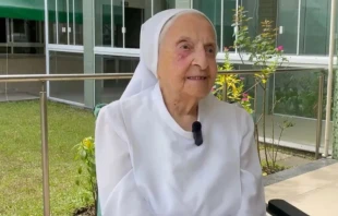 Sister Inah Canabarro Lucas is the oldest person in the world. Credit: Nathália Queiroz/ACI Digital