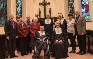 Sisterhood of Saint Mary with bishops from the Anglican Church of North America's Diocese of the Living Word. Courtesy of Becket.