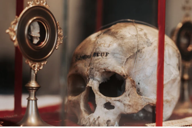 St. Jean de Brebeuf skull