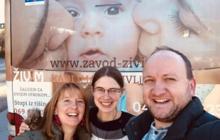 The advertising campaign by pro-life NGO Zavod ŽIV!M in Slovenia. ADF International.