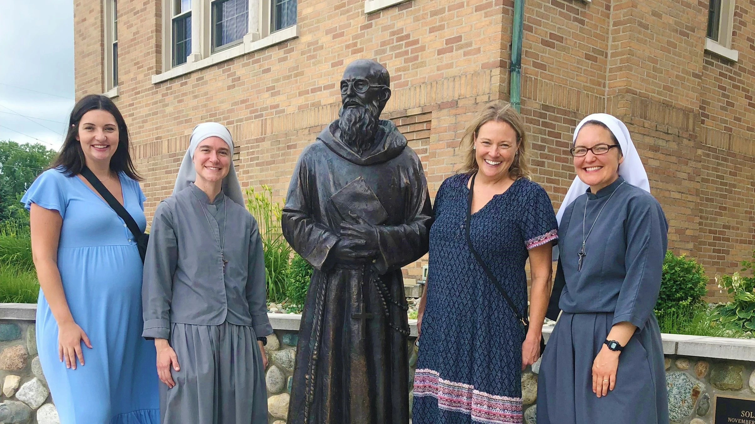 Sister Solanus Casey Danda, SOLT, second from left, is one of several religious sisters with Detroit ties who in recent years entered religious life and chose Blessed Solanus Casey as their namesake. Four sisters interviewed by Detroit Catholic explained how Detroit’s beloved Capuchin friar played a significant role in their discernment journeys, and why, after much prayer, they chose him as a model of holiness in their own vocations.?w=200&h=150