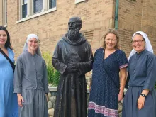 Sister Solanus Casey Danda, SOLT, second from left, is one of several religious sisters with Detroit ties who in recent years entered religious life and chose Blessed Solanus Casey as their namesake. Four sisters interviewed by Detroit Catholic explained how Detroit’s beloved Capuchin friar played a significant role in their discernment journeys, and why, after much prayer, they chose him as a model of holiness in their own vocations.