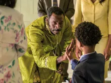 Actor Demetrius Grosse as Rev. Martin in the new movie "Sound of Hope: The Story of Possum Trot," which will be released in theaters on July 4, 2024.