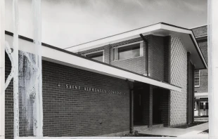 Vacated in 2021 when the Society of Our Lady of the Most Holy Trinity order consolidated, the convent at St. Alphonsus Parish in Seattle’s Ballard neighborhood now offers private rooms and shared common areas to teachers and ministry professionals, usually within their first five years of service. Credit: St. Alphonsus Parish/Archdiocese of Seattle