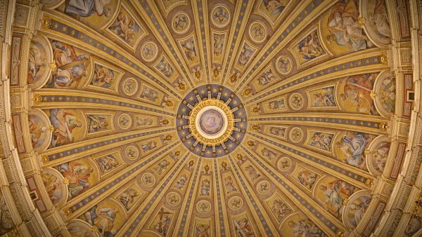 Image of the dome of St. Peter’s Basilica. Credit: Microsoft La Basilica Di San Pietro: AI-Enhanced Experience