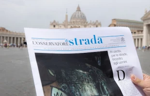 The front page of the new L’Osservatore di Strada, which will be available June 30. Daniel Ibanez/CNA