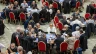 Delegates at the 2024 Synod on Synodality participate in roundtable meetings on Oct. 10, 2024, in the Paul VI Hall at the Vatican.