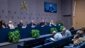 Closing the first week of meetings, Synod on Synodality participants from different continents put a spotlight on the plight of the world’s poor and vulnerable at a press briefing held in the Vatican on Oct. 4, 2024, the feast day of St. Francis of Assisi. 