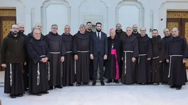 Heads of Churches in Syria and their representatives met with the de facto leader, Ahmad al-Sharaa. Credit: Add Alsama/Facebook