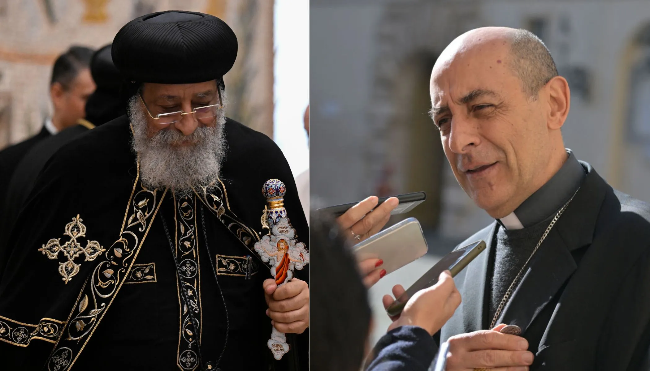 Cardinal Víctor Manuel Fernández, prefect of the Dicastery for the Doctrine of the Faith, and Coptic Pope Tawadros II of Alexandria.?w=200&h=150